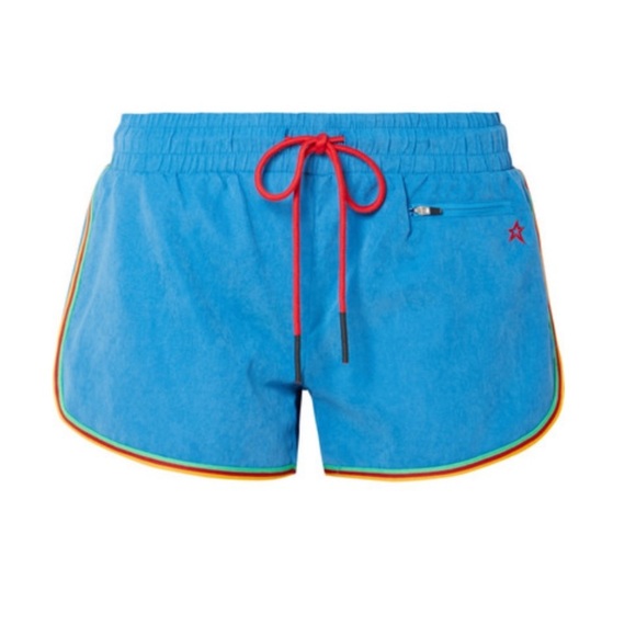 PERFECT MOMENT Striped Washed-Woven Shorts - Picture 4 of 16